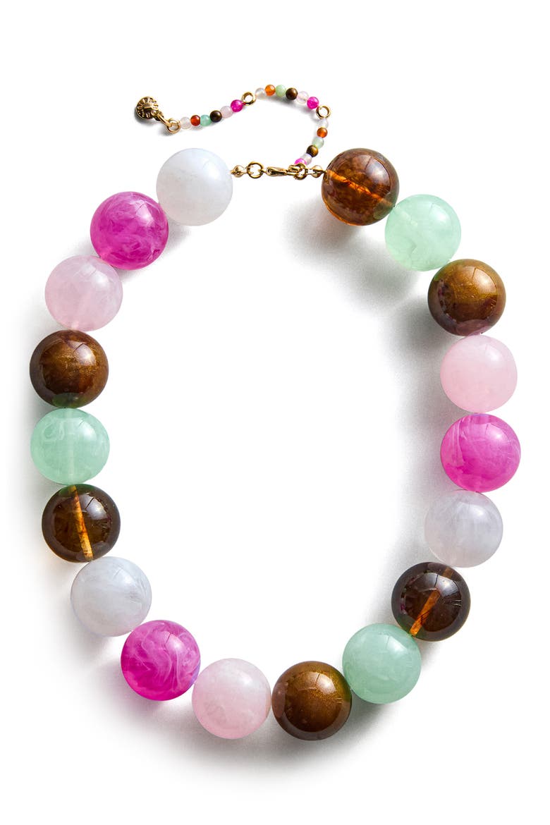 Jane Beaded Necklace, Alternate, color, BRIGHT MULTI PINK