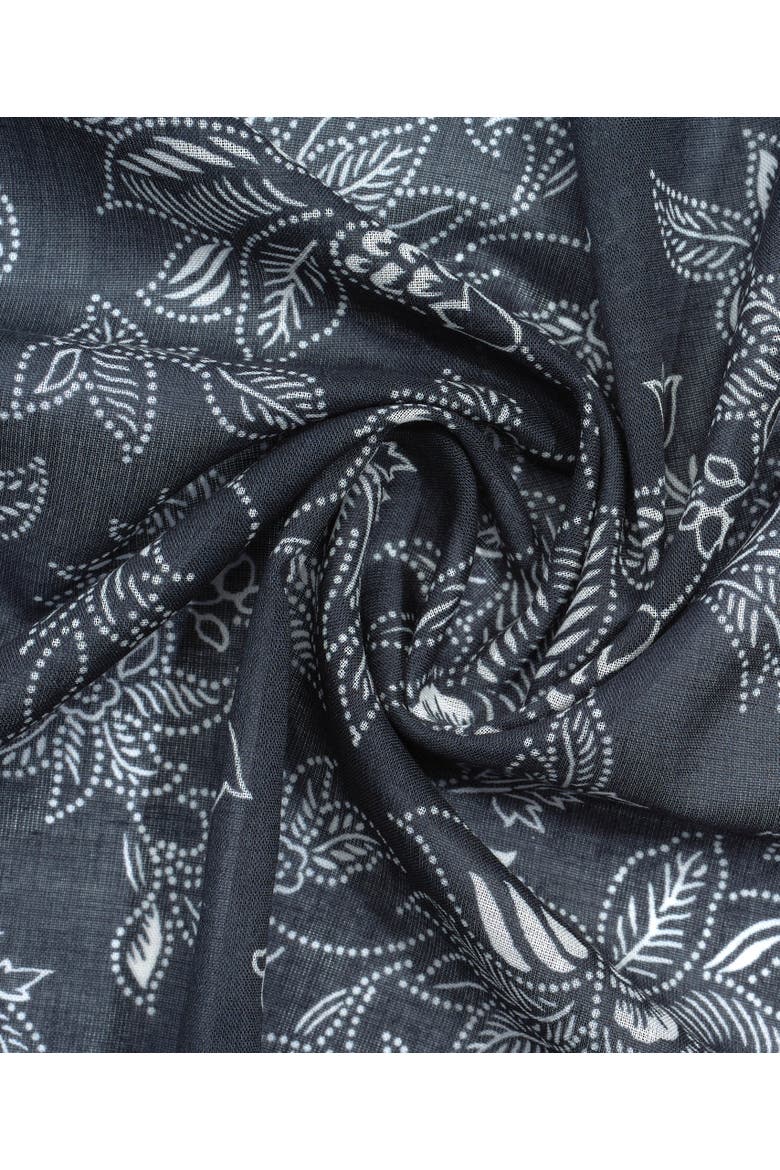 Fall Floral Bandana, Alternate, color, Classic Navy