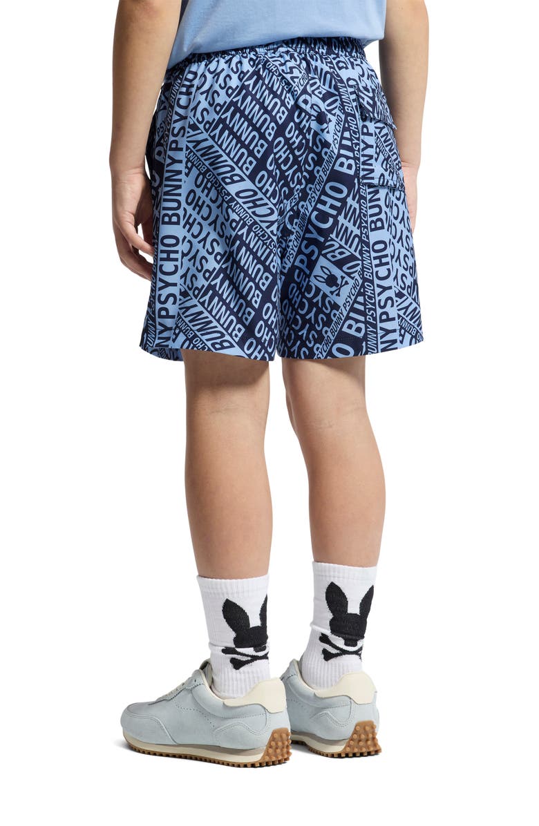 Psycho Bunny Kids' Capri Swim Trunks, Alternate, color, Serenity