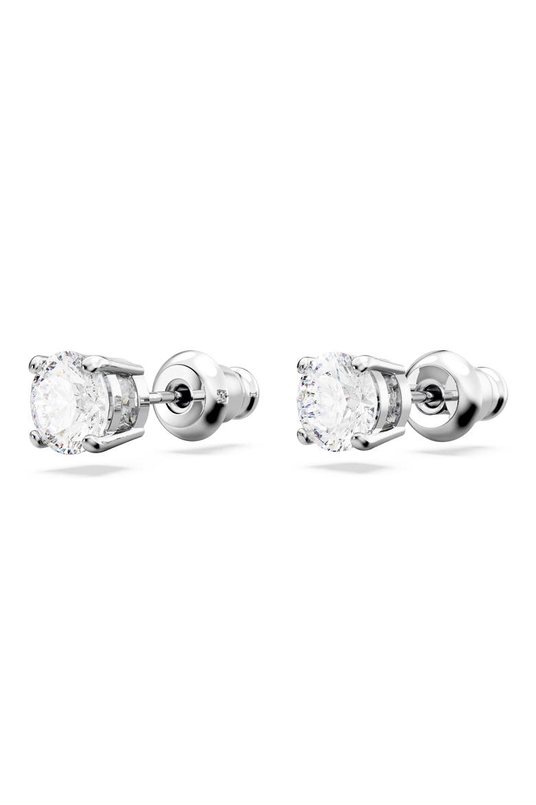 Matrix Crystal Tennis Necklace & Stud Earrings Set, Alternate, color, WHITE