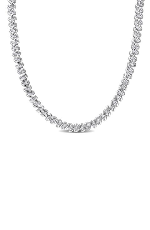 Diamond S Link Tennis Necklace - 1.98ct.