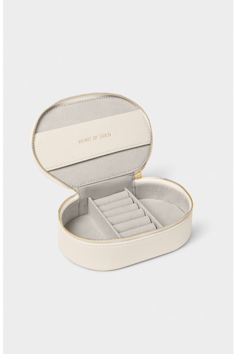 Oval Jewellery Box, Alternate, color, Off White