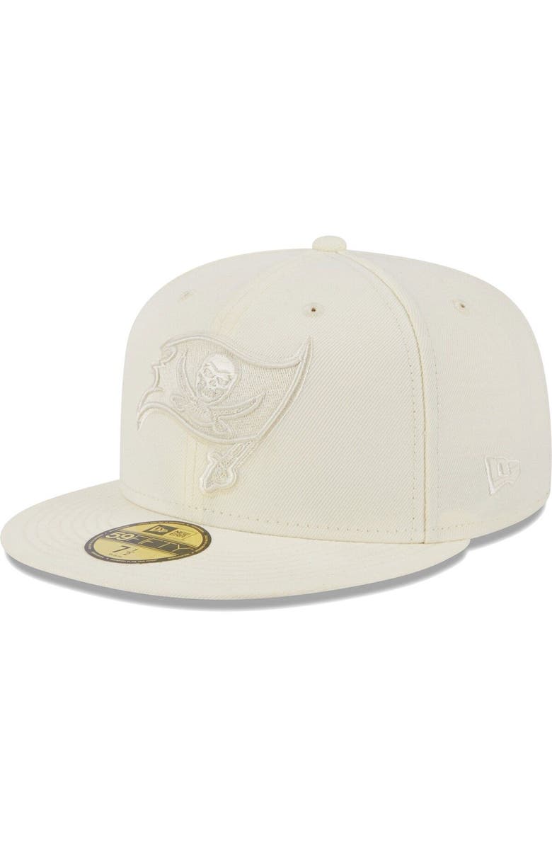 New Era Men's New Era Cream Tampa Bay Buccaneers Color Pack 59FIFTY Fitted Hat, Main, color,