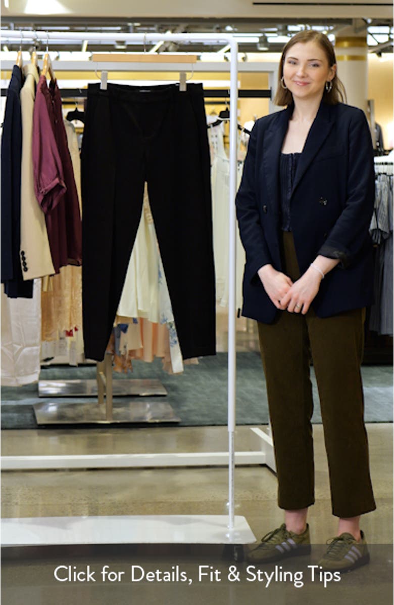 Holly Welt Pocket Ankle Straight Leg Ponte Pants, sales video thumbnail