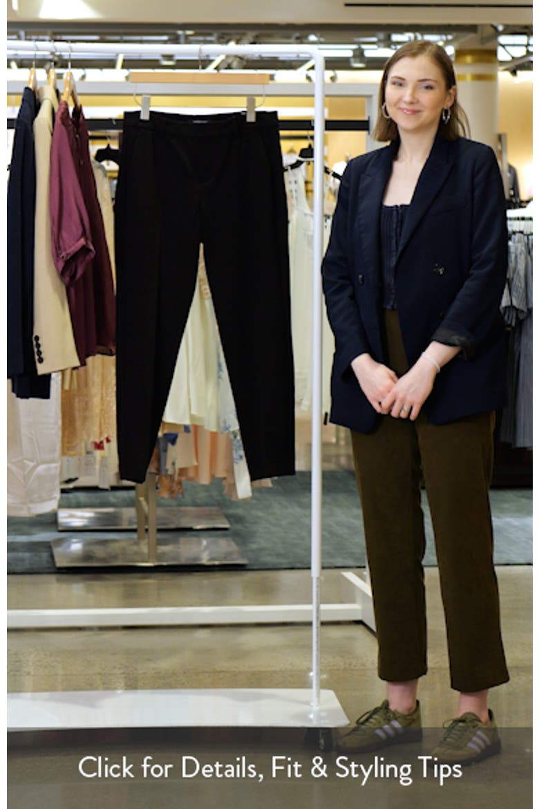Holly Welt Pocket Ankle Straight Leg Ponte Pants video