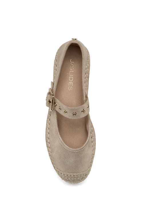 Jslides Footwear Beatrice Espadrile In Gold