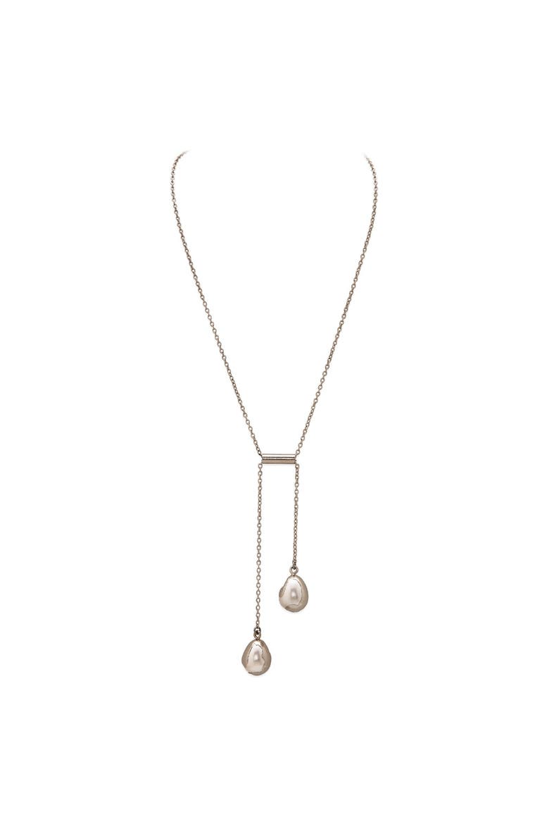 BOOND PENDANT, Main, color, White Rhodium Plated