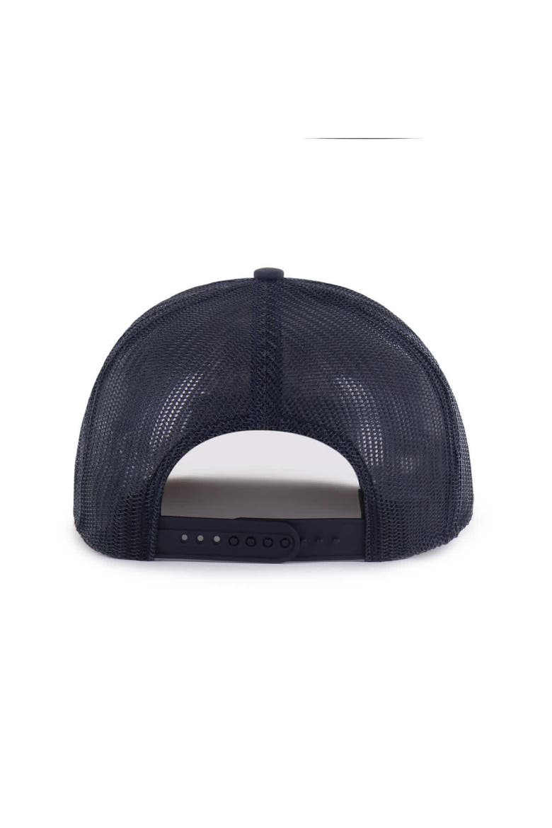 Men's '47 Navy Cleveland Guardians Pitstop Trucker Adjustable Hat, Alternate, color, Navy