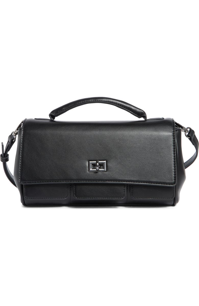 BCBG East/West Convertible Clutch, Main, color, Black