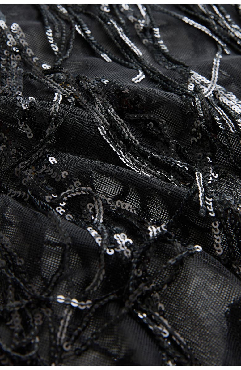 NEXT Sequin Tassel Top, Alternate, color, Black