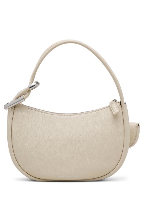 Marc Jacobs The Crescent Leather Shoulder Bag In Cloud White