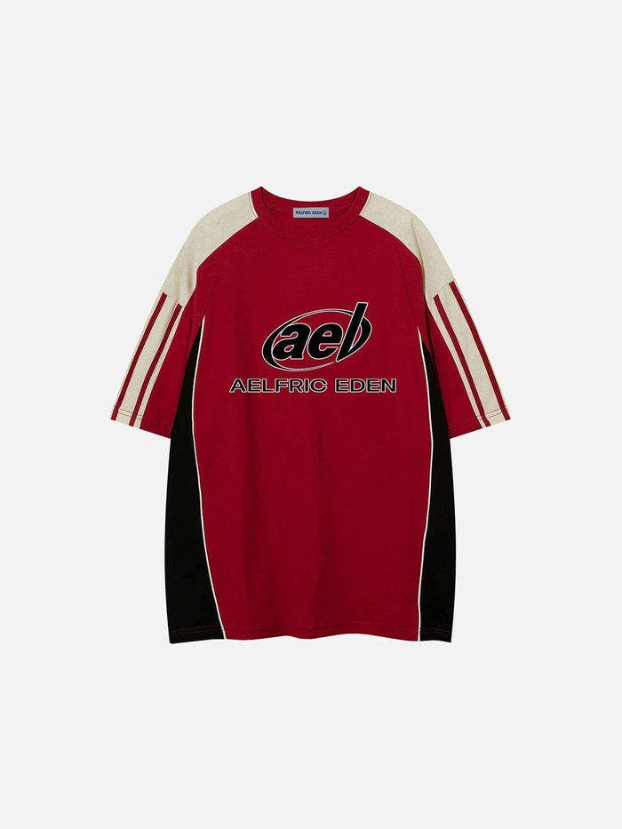 Color Block Speedway Tee