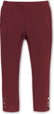 Hope & Henry Kids' Slim Fit Button Cuff Ponte Pants