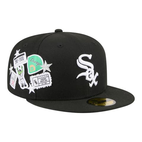 Men's New Era  Black Chicago White Sox City Patch 59FIFTY Fitted Hat