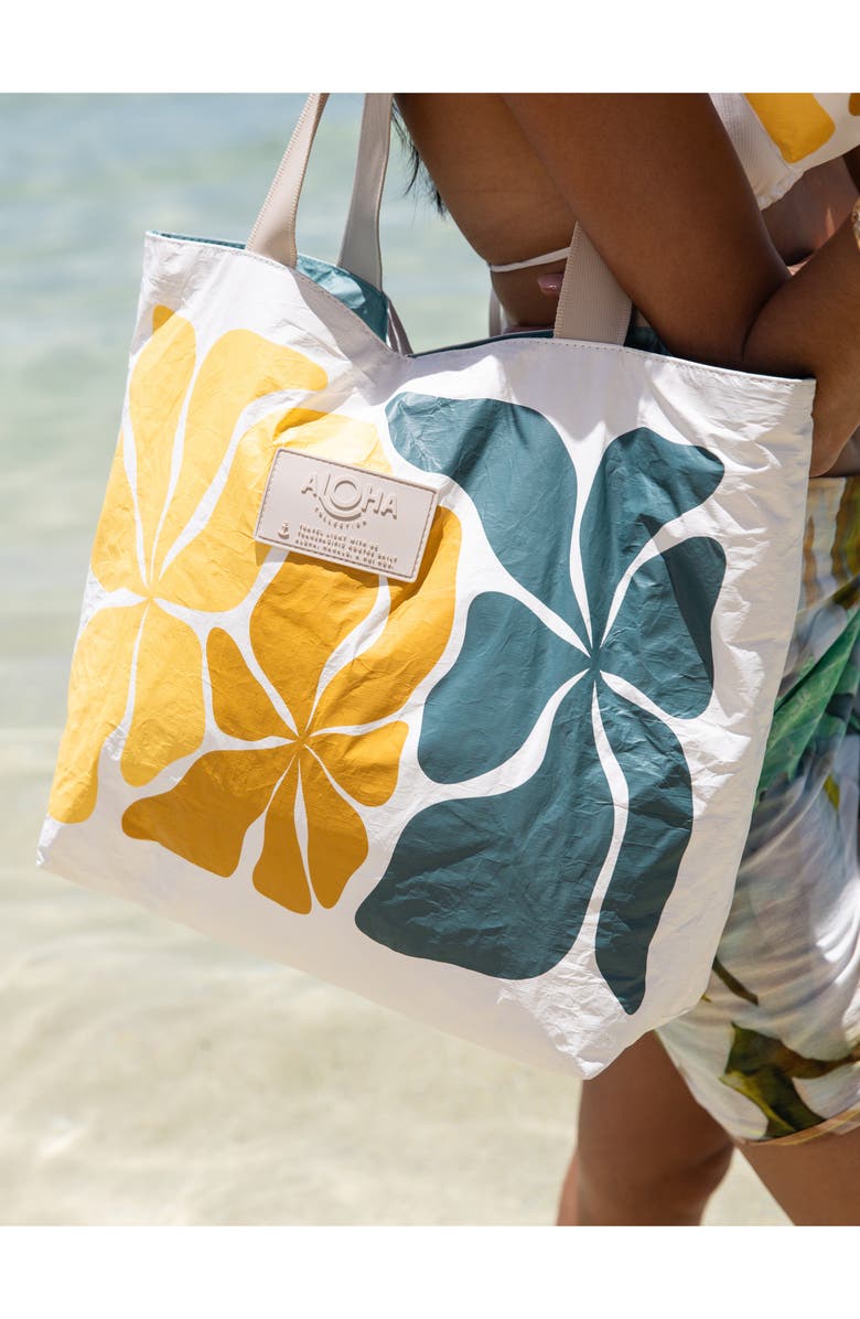 Aloha Collection Day Tripper Wavy Day Water Resistant Tyvek<sup>®</sup> Tote, Alternate, color, Hot Mustard
