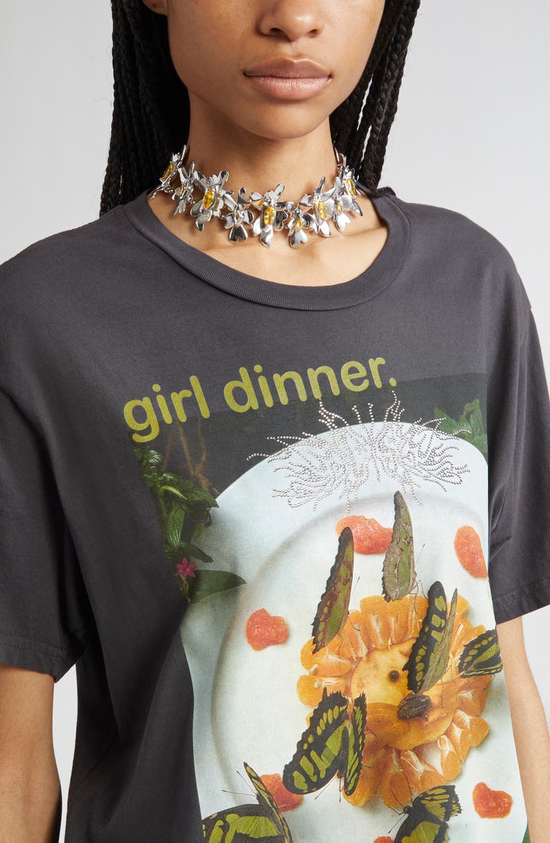 Collina Strada Mega Daisy Choker Necklace, Alternate, color, Lemon