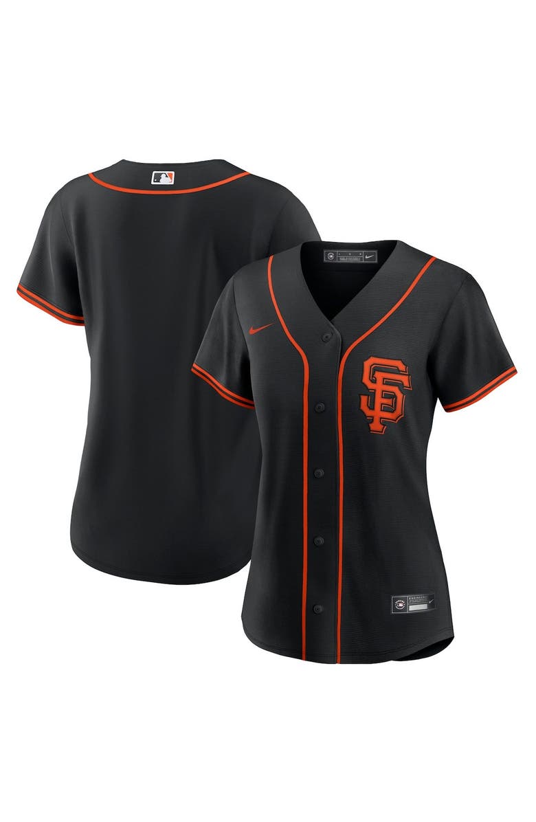 Nike Women's Nike Black San Francisco Giants Alternate Replica Team Jersey, Main, color, 