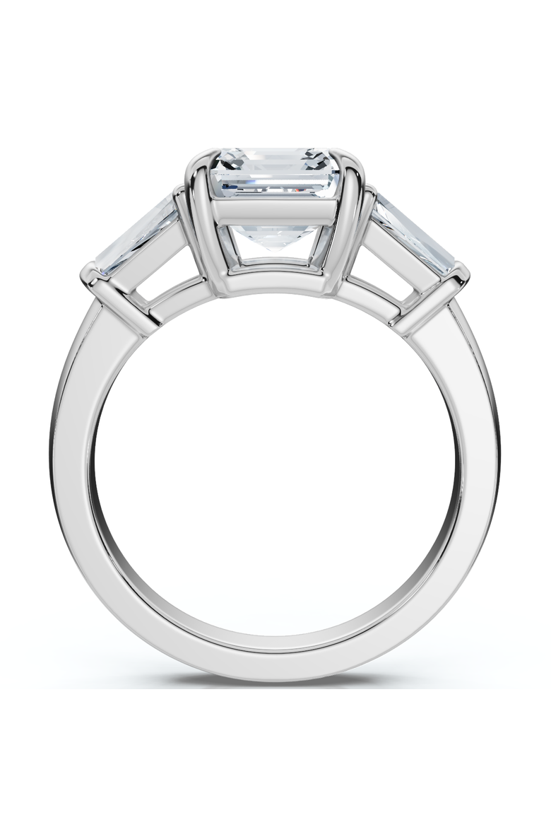 Certified 2 1/2Ct Paulina Asscher Dut Diamond Engagement Ring 14k Gold Lab Grown, Alternate, color, 14k White Gold