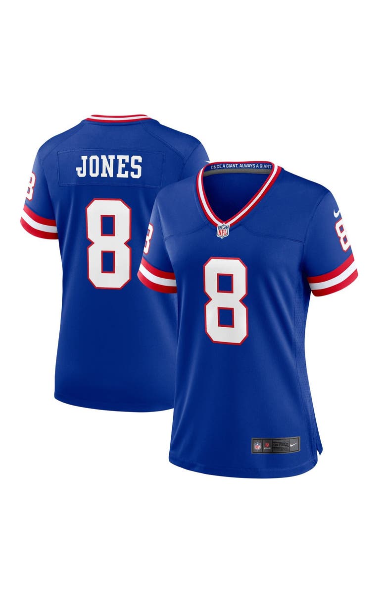 Nike Women's Nike Daniel Jones Royal New York Giants Player Jersey, Main, color, 