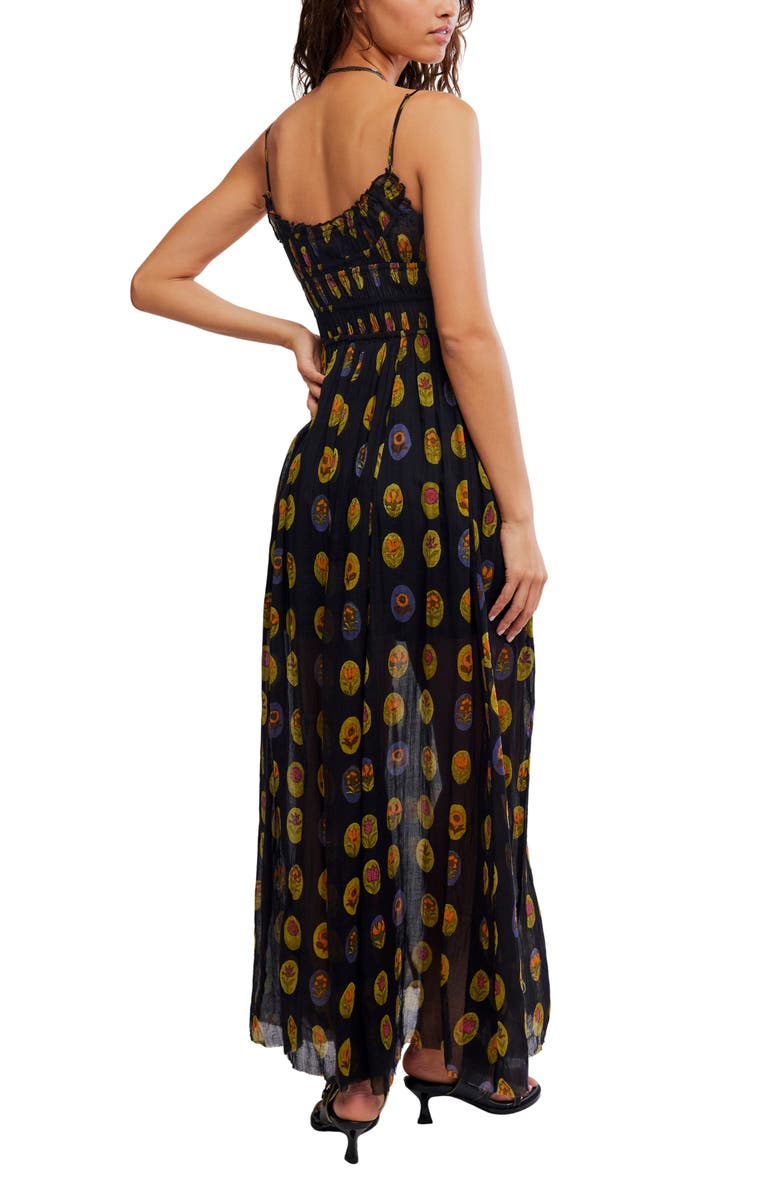 Free People Ciella Floral Cotton Maxi Dress, Alternate, color, Midnight Combo