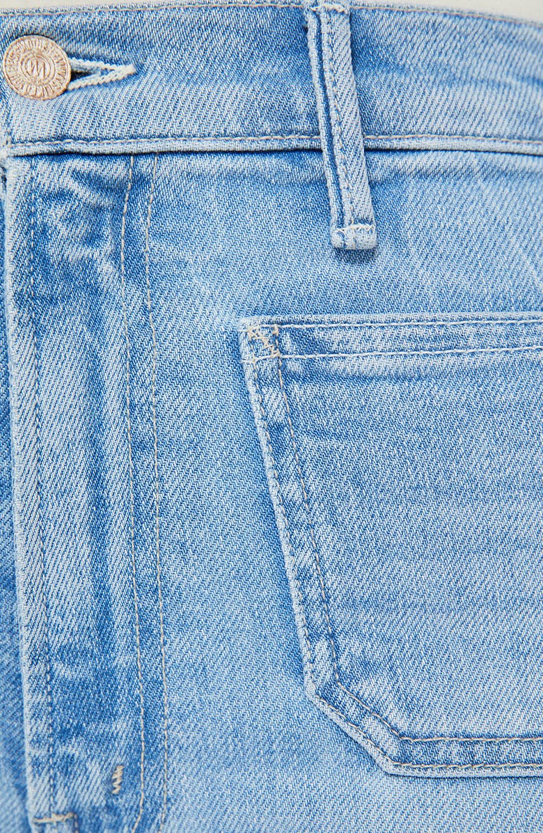 MOTHER The Hustler Patch Pocket Ankle Bootcut Jeans, Alternate, color, Tune In Tune Out