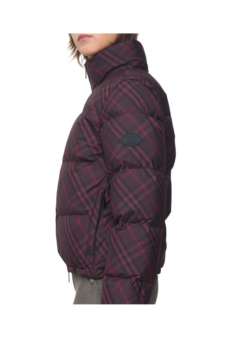 Check Ambleside Puffer Jacket, Alternate, color, Wine red