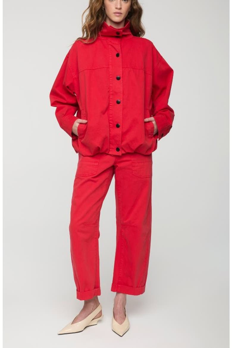 Liberty Cotton Bomber Jacket, Alternate, color, NEGRONI