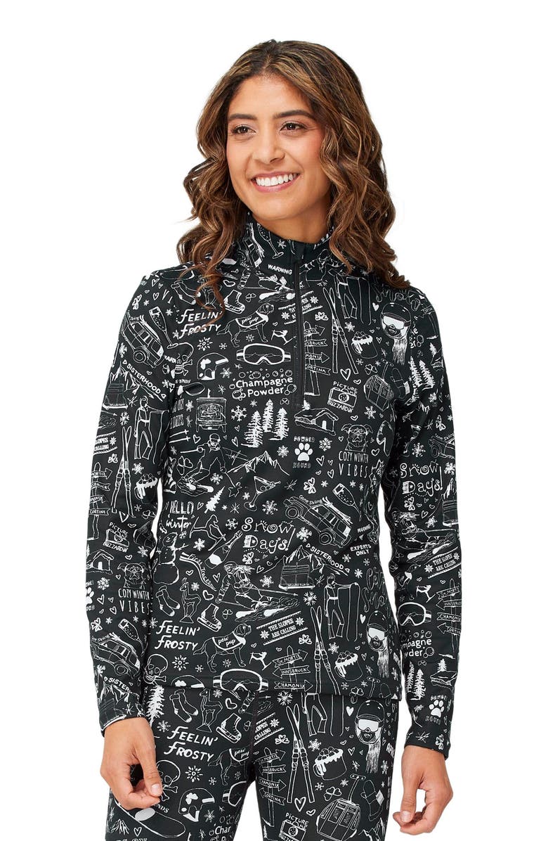 Krimson Klover Graffiti Base Layer Top, Main, color,