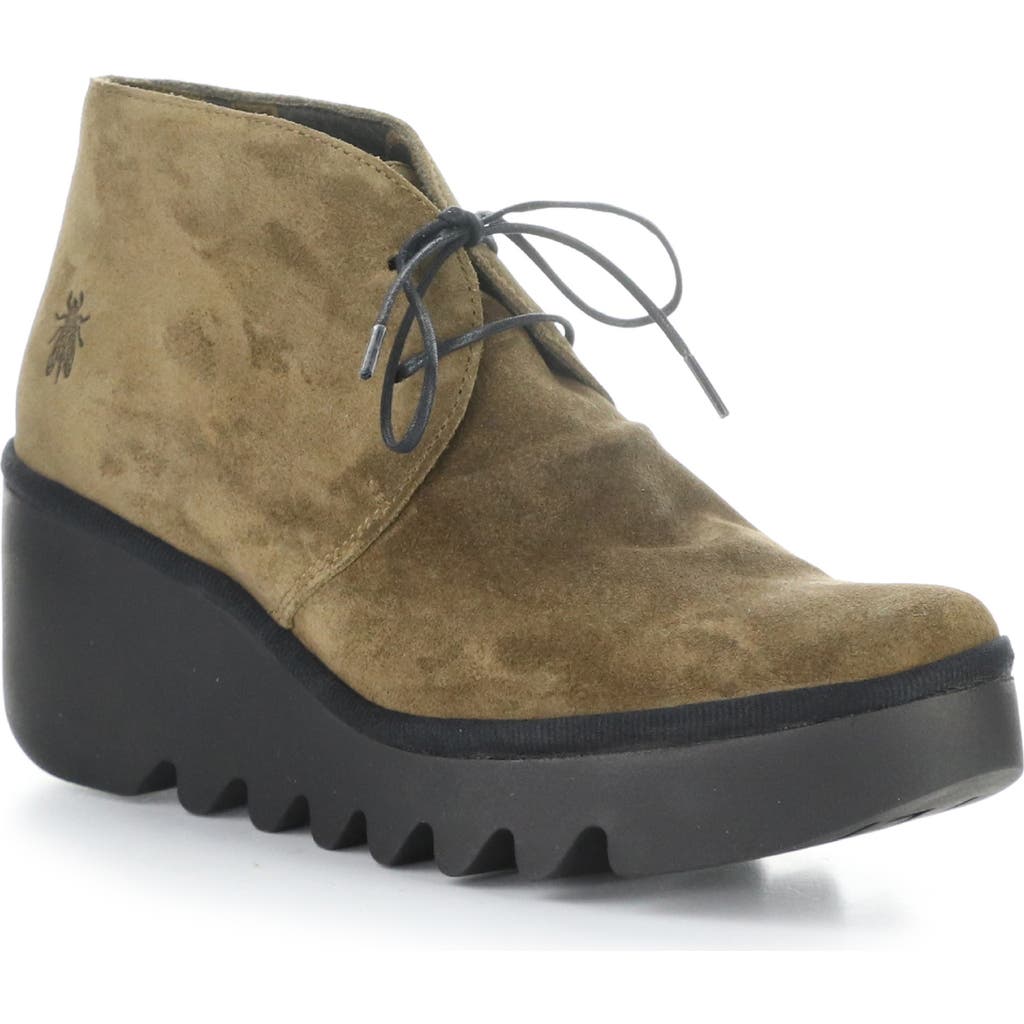 Fly London Brak Wedge Bootie In Gray