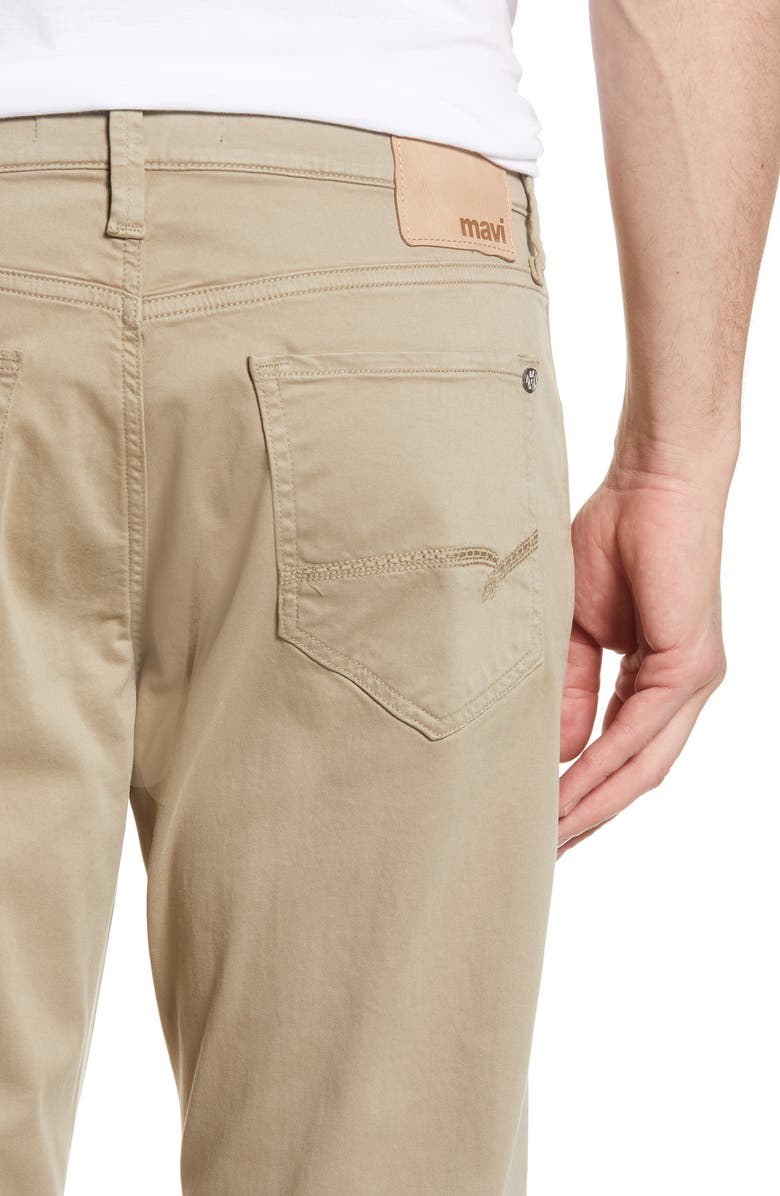 Mavi Jeans Matt Relaxed Straight Fit Jeans, Alternate, color, Beige Twill