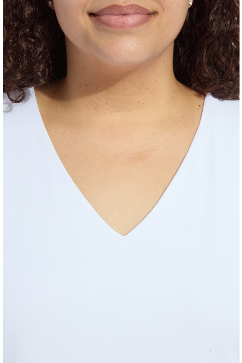 'Lyssentials COOL-FRESH™ Jersey V-Neck Tank, Alternate, color, WHITE