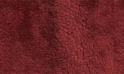 Marni Genuine Shearling Hooded Jacket In Burgundy