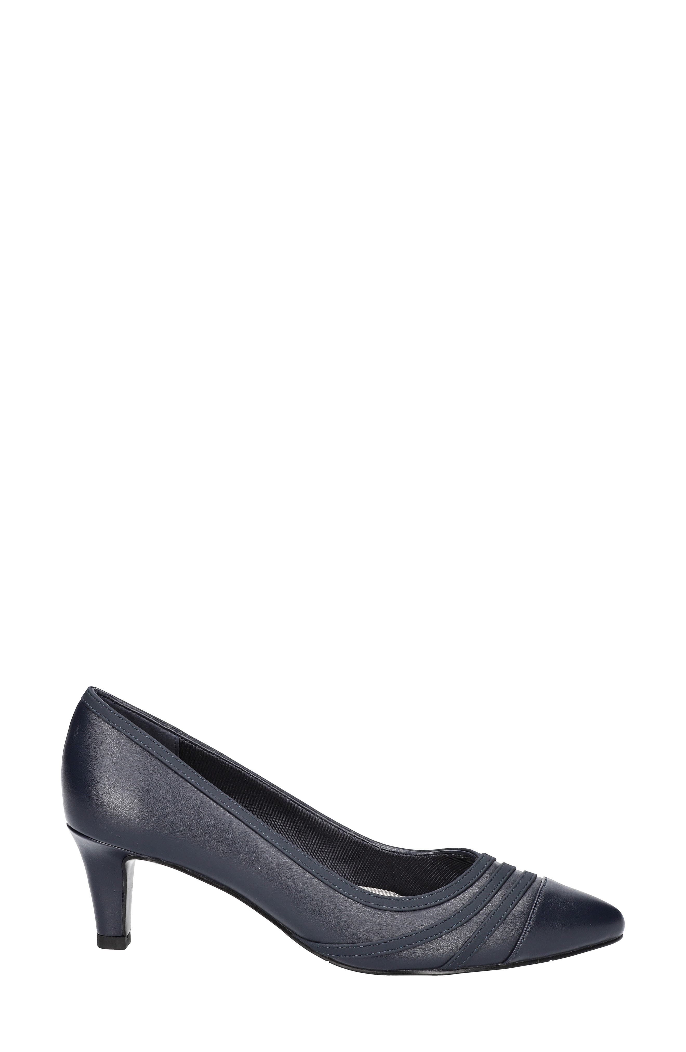 EASY STREET Nobel Kitten Heel Pump - Multiple Widths Available, Alternate, color, Navy
