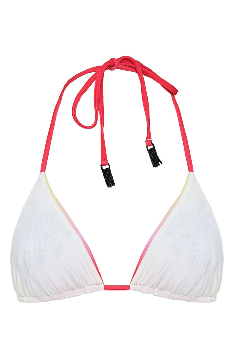 Maaji Balmy Reversible Bikini Top, Alternate, color, Red Overflow
