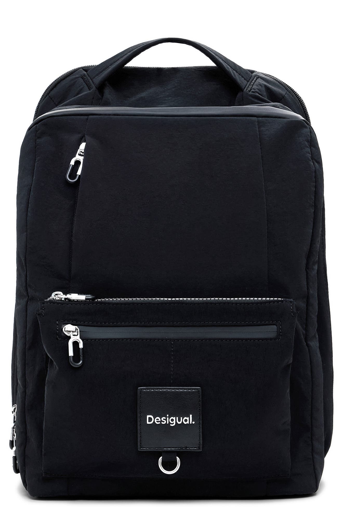 Desigual Large Travel Backpack, Main, color, Black