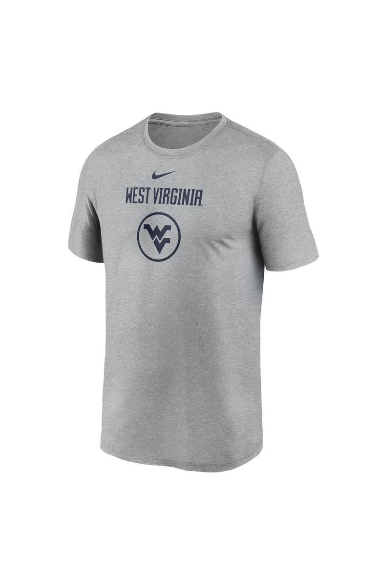 Nike Men's Nike Heather Gray West Virginia Mountaineers On-Court Basketball Legend Practice Performance T-Shirt, Alternate, color, Heather Gray