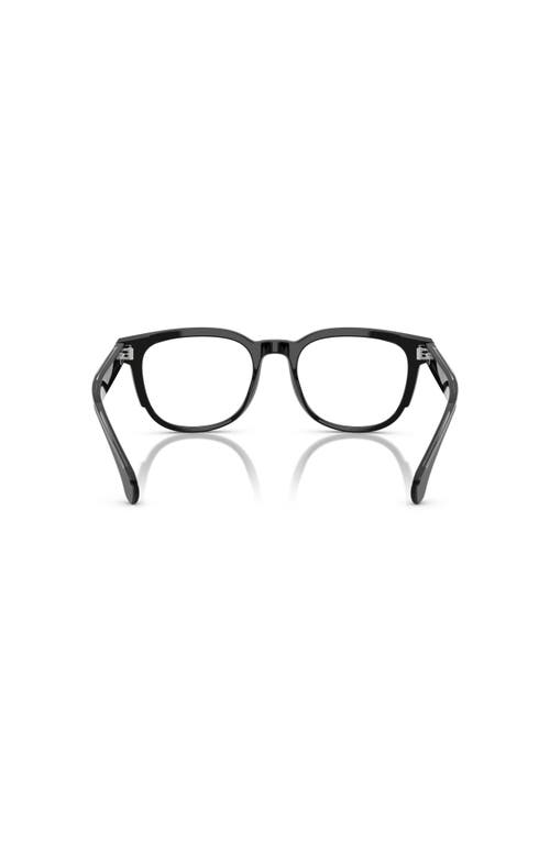 Moncler 50mm Square Optical Glasses In Black