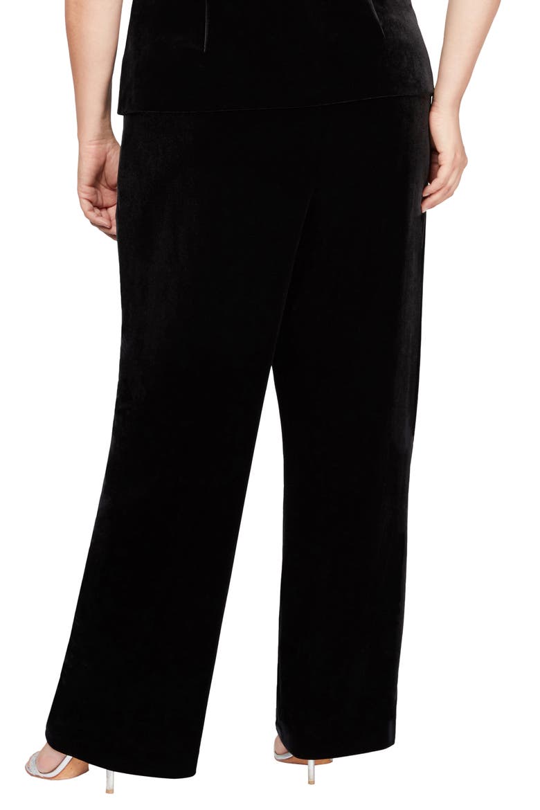 Flat Front Pants, Alternate, color, BLACK