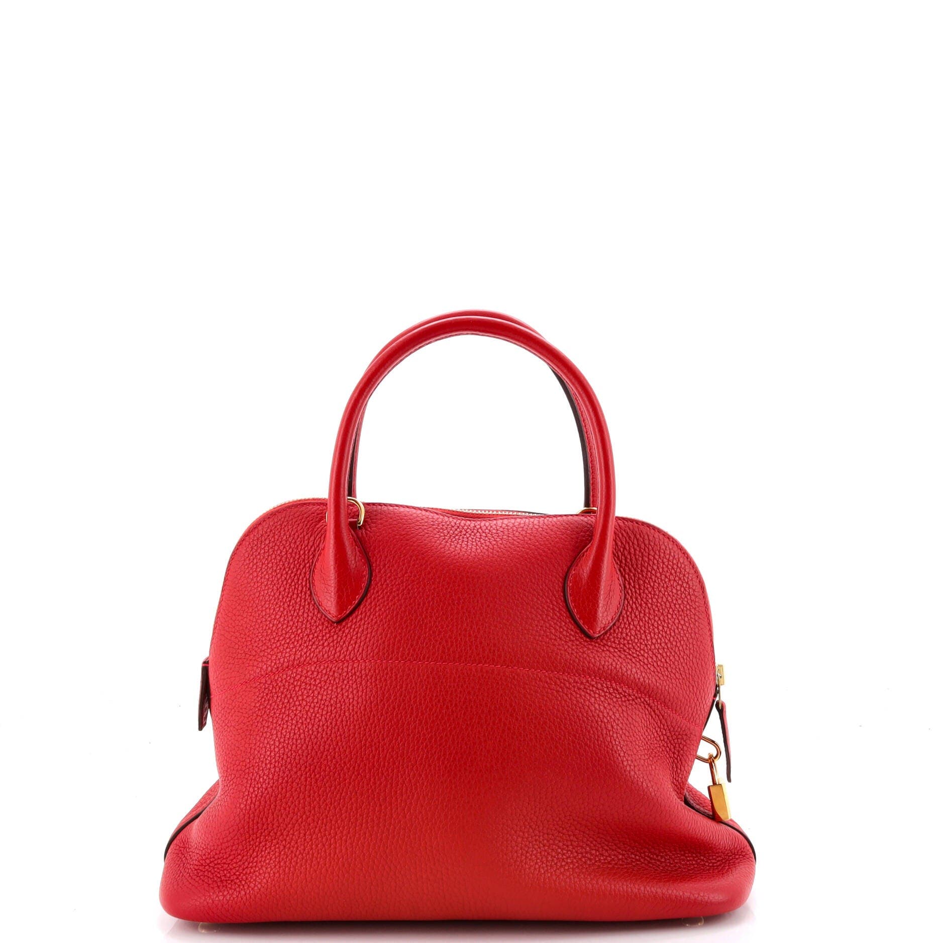 Pre-Owned Hermes Bolide Bag Clemence 31, Alternate, color, Rouge Casaque