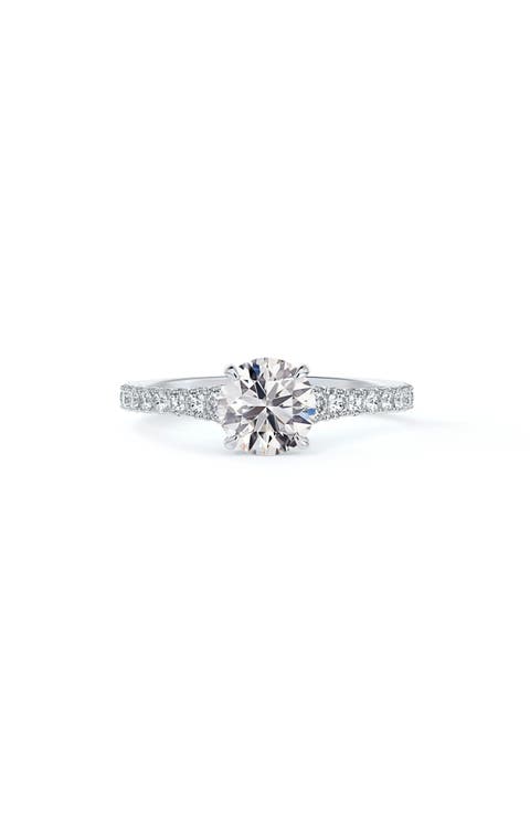 Icon™ Setting Round Diamond Engagement Ring with Diamond Band