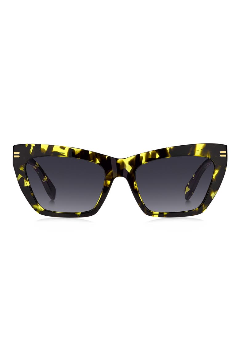 54mm Rectangular Sunglasses, Main, color, YELLOW