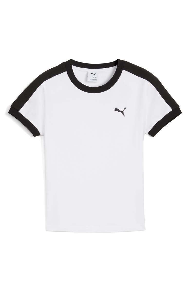 PUMA T7 Slim Fit T-Shirt, Alternate, color, White