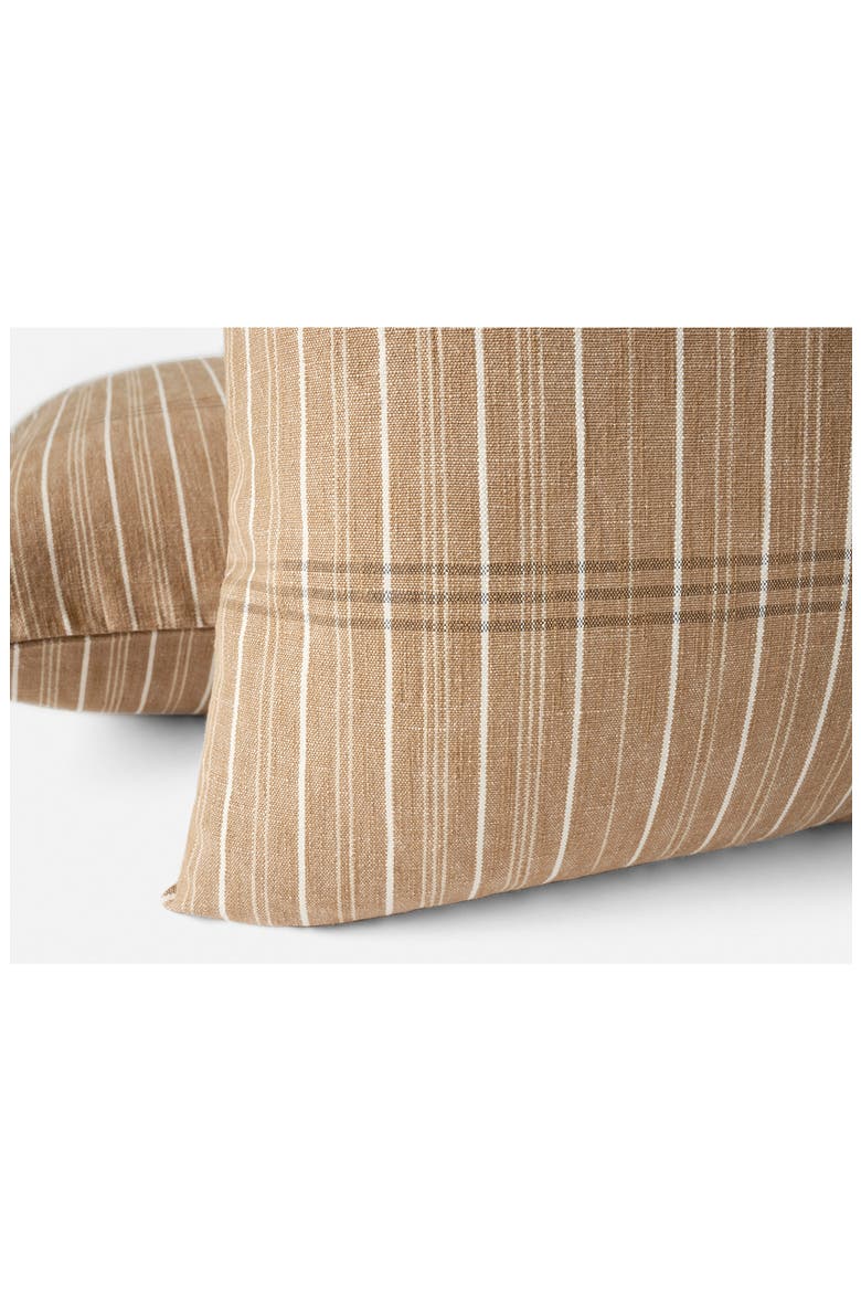 Fernwood Organic Cotton Throw Pillow Cover, Alternate, color, CHESTNUT