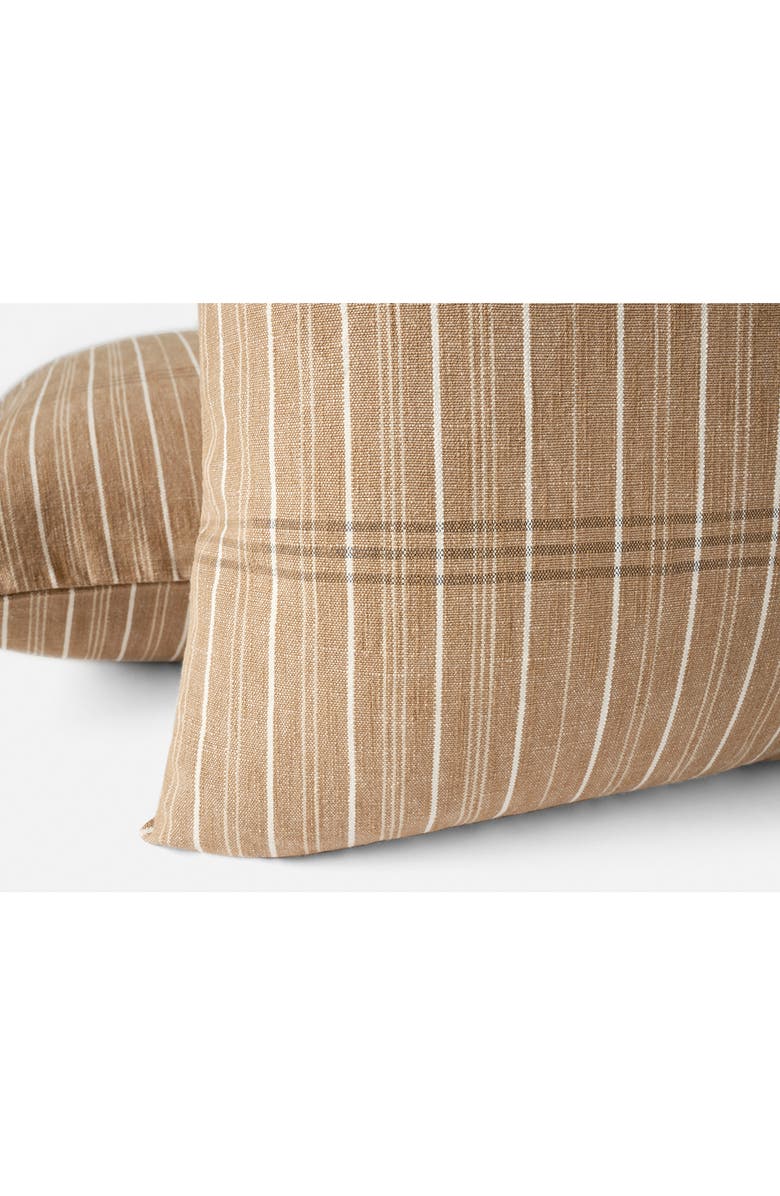 Coyuchi Fernwood Organic Cotton Throw Pillow Cover, Alternate, color, Chestnut