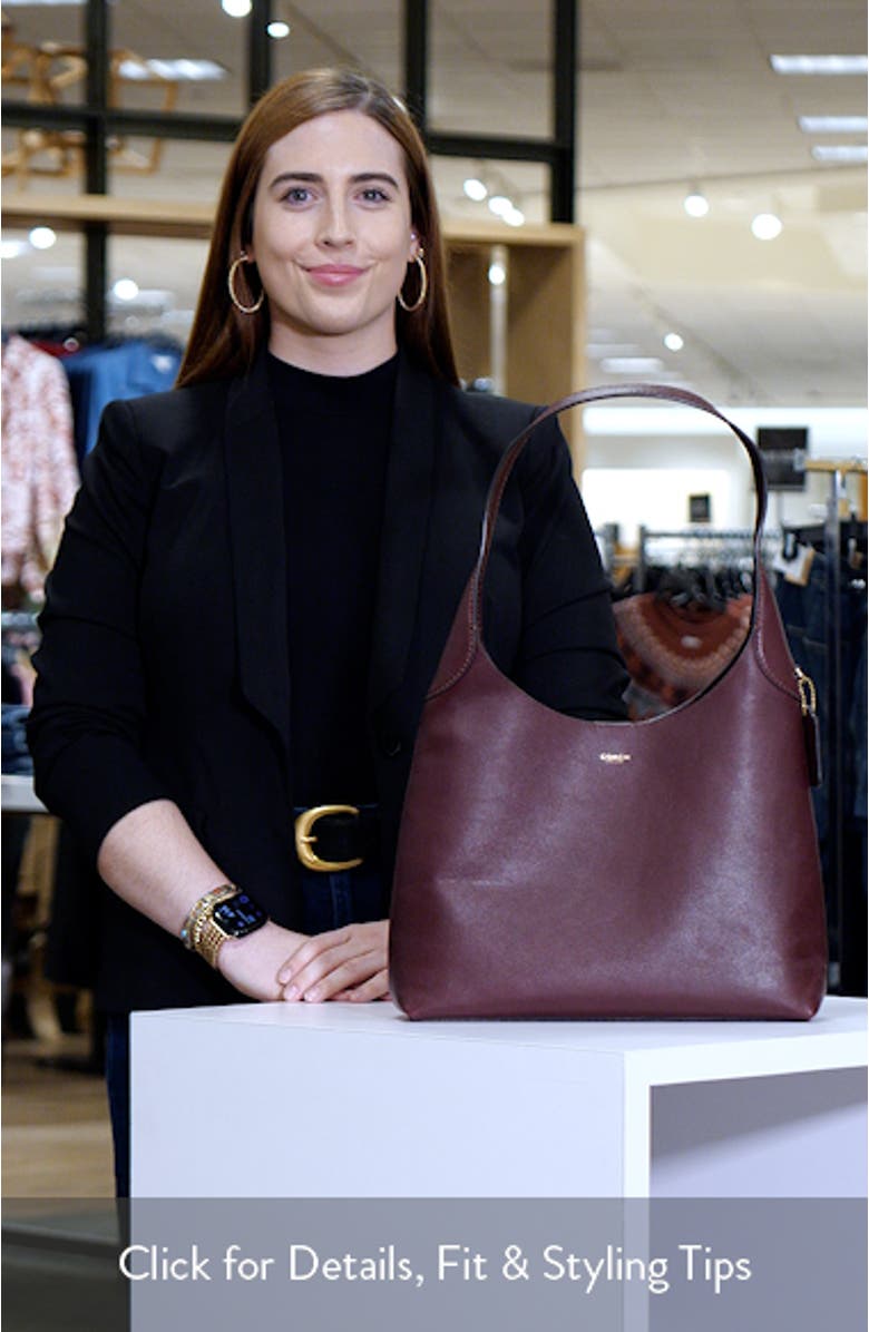 Brooklyn 34 Leather Shoulder Bag, sales video thumbnail