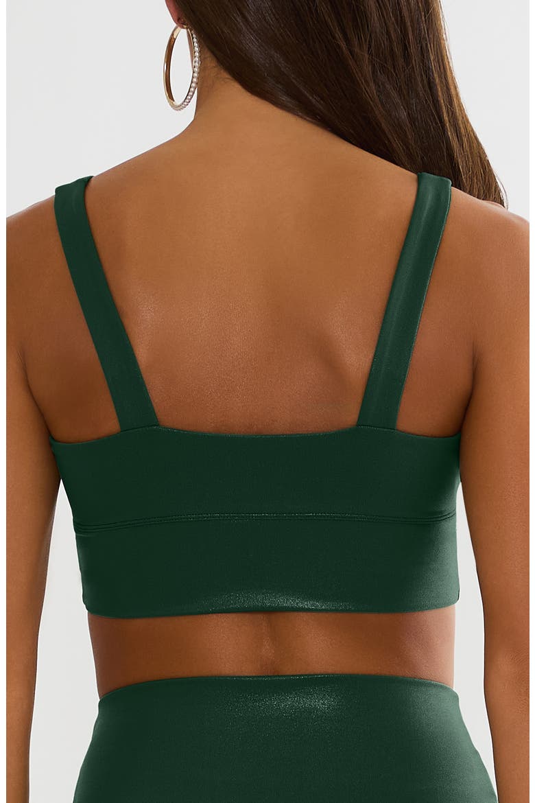 Leah Performance Crop Tank, Alternate, color, PINE SHINE