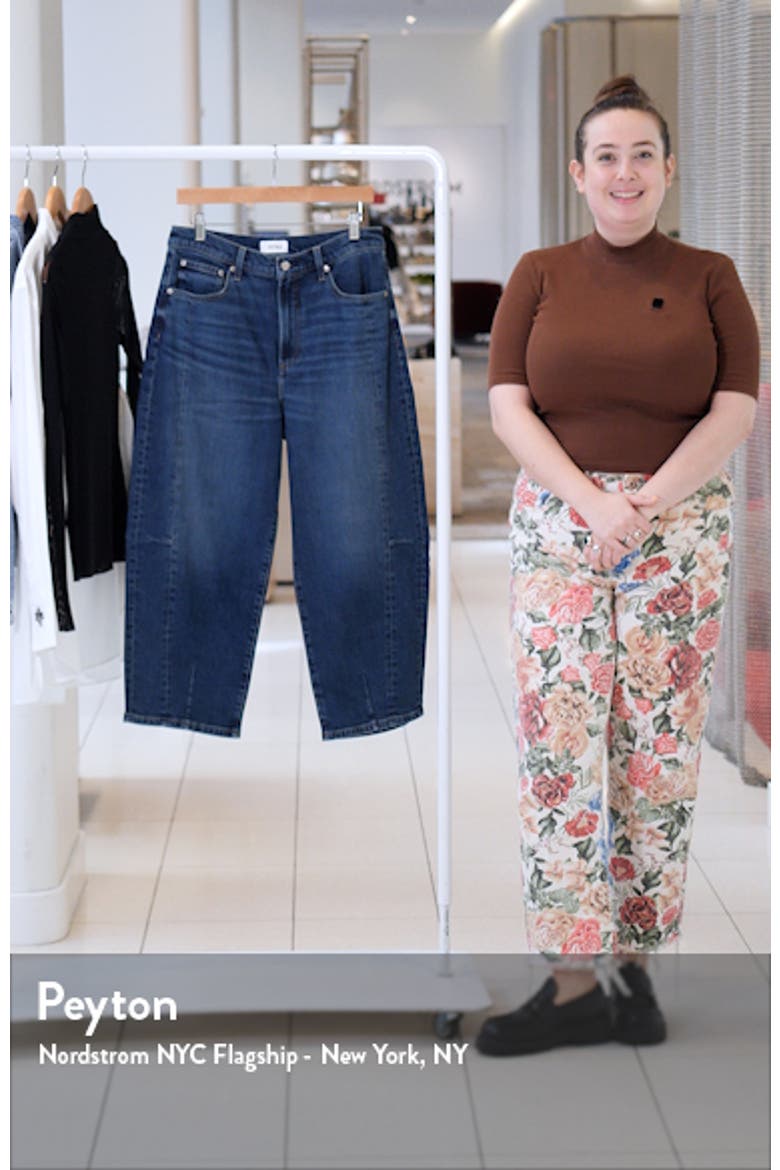 Eli High Waist Crop Barrel Leg Jeans video