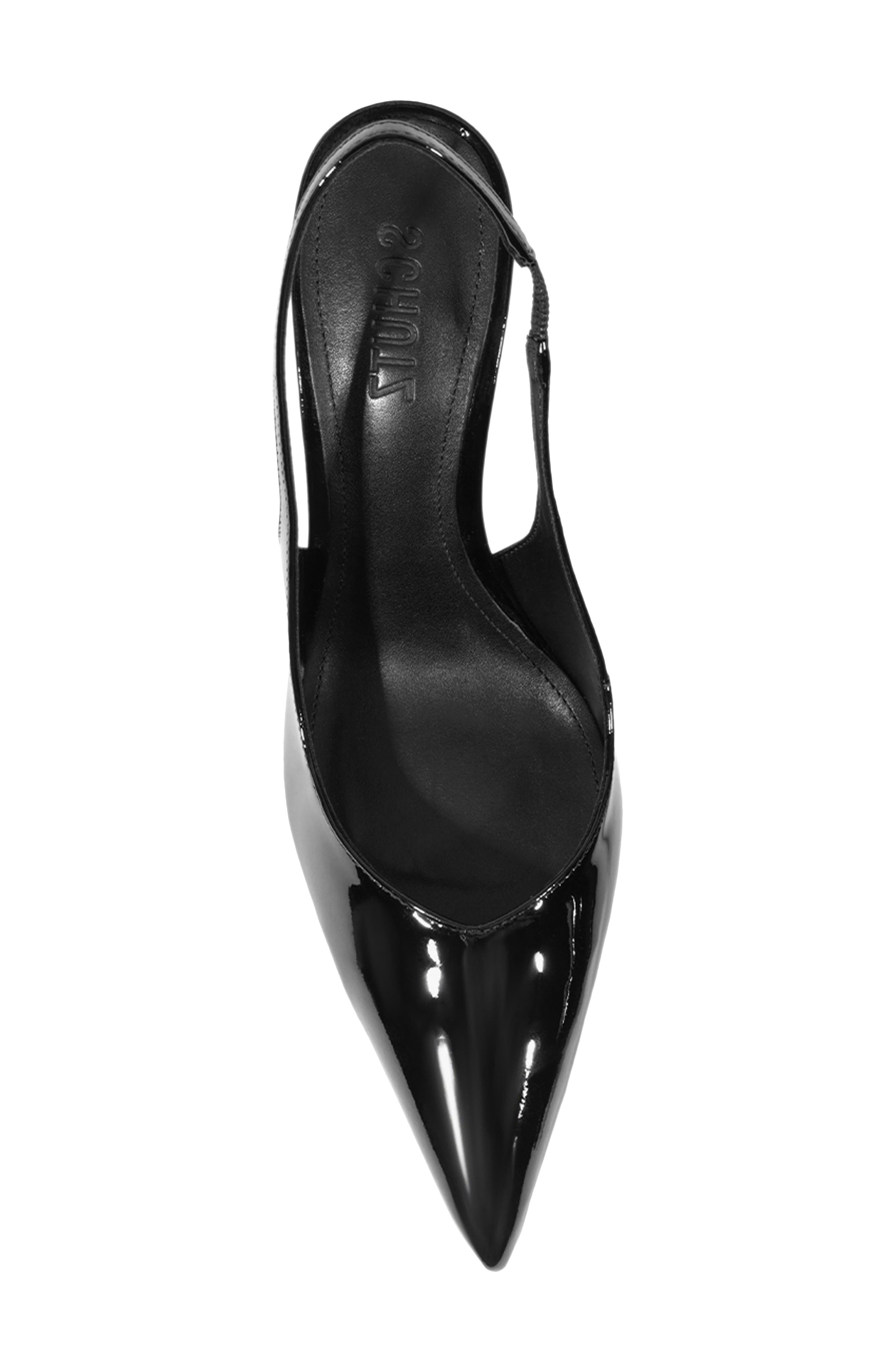Schutz Lexi Pointed Toe Slingback Pump, Alternate, color, Black