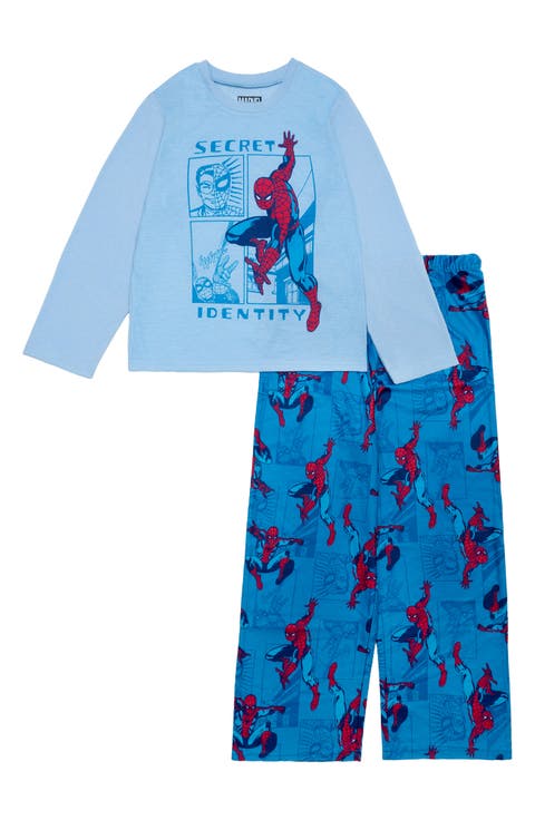 x Marvel® Kids' Spider-Man Fitted Jersey Pajamas (Little Kid)