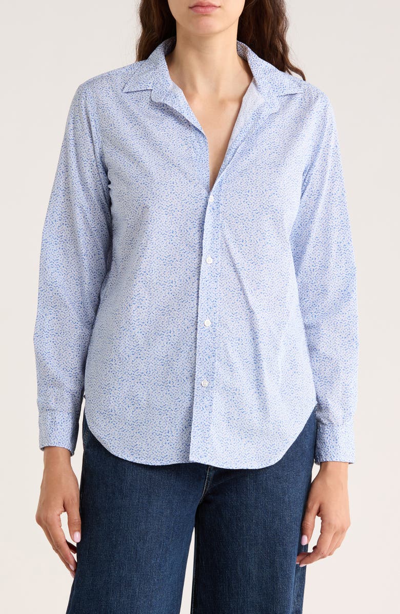 Frank & Eileen Classic Cotton Button-Up Shirt, Main, color, Small Blue